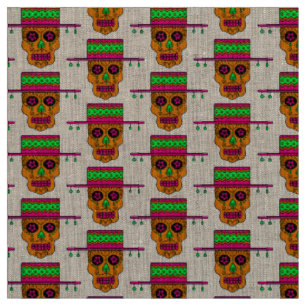 Tela Calavera de azúcar gaucho