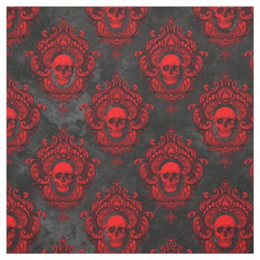 Leggings mujer rojo calaveras - Gothic-Zone