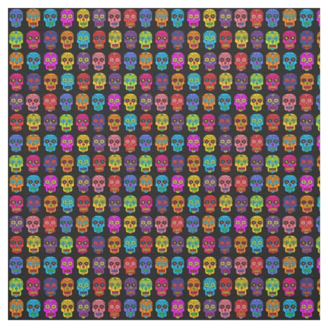 Tela Calaveras de azúcar (Retal)