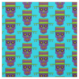 Tela Calaveras de azúcar gaucho