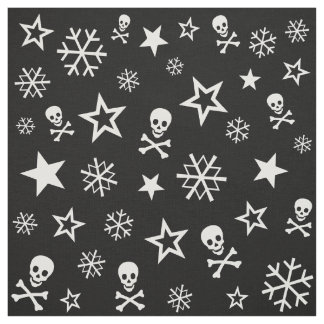 Tela +{ Calaveras y copos de nieve }+