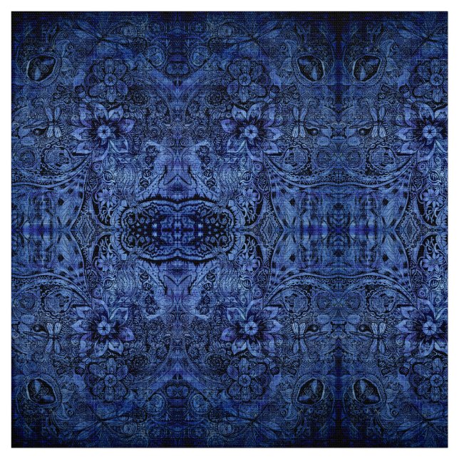 Tela Caleidoscopio del Doodle de la naturaleza (Retal)