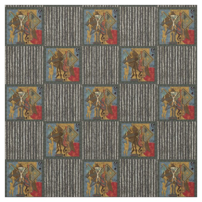 Tela Cálido jazz caliente en tiras de algodón de 58" (Retal)