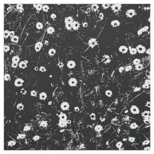 Tela Cama de las margaritas HC - blancos y negros