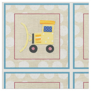 Tela Camión amarillo de la niveladora del juguete de