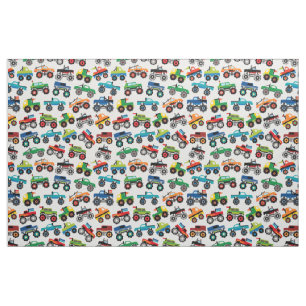 Tela Camión monster repite textil