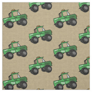 Tela Camiones Monster Green