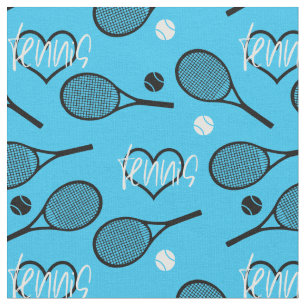 Tela Camisas de tenis negras de azul
