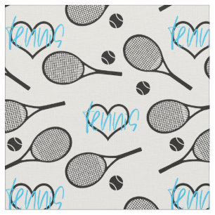 Tela Camisas de tenis negras en blanco