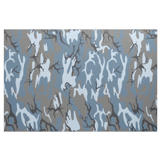 Tela Camo azul ("Cuarto gordo" (fat quarter))