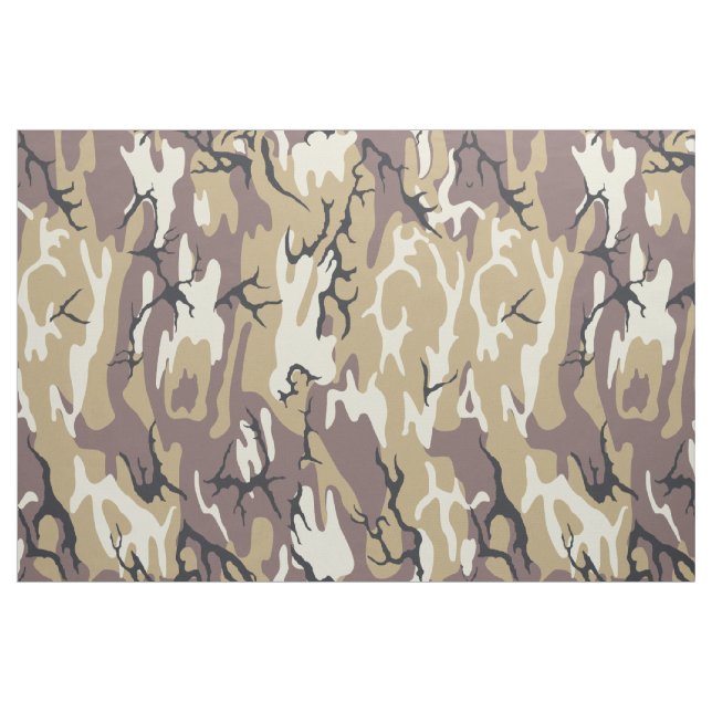 Tela Camo marrón ("Cuarto gordo" (fat quarter))
