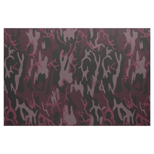 Tela Camo rojo oscuro ("Cuarto gordo" (fat quarter))