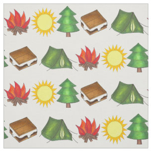 Tela Campamento de verano camping Campfire al aire libr