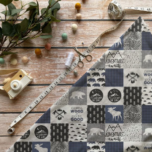 Tela Camping Blue Buffalo Plaid