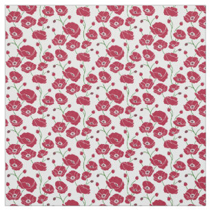 Tela Campo de los Coppies rojo