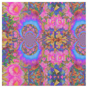 Tela Campos de girasol para siempre - rosa