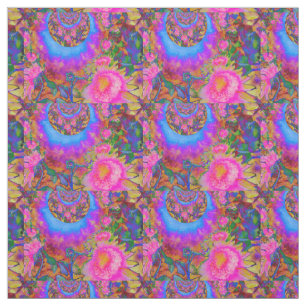 Tela Campos de girasol para siempre rosados