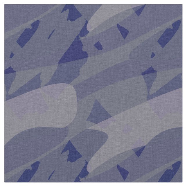 Tela Camuflaje abstracto morado azul (De cerca)