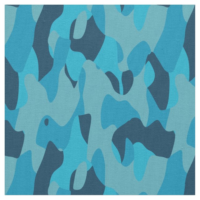 Tela Camuflaje azul abstracto (De cerca)