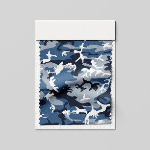 Tela Camuflaje azul de nieve en invierno, ejército