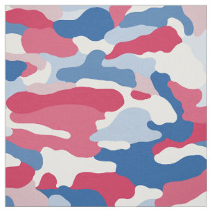 Tela Camuflaje rojo blanco y azul