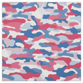 Tela Camuflaje rojo blanco y azul (pequeña escala)