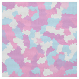 Tela Camuflaje rosa azul blanco femenino pastel