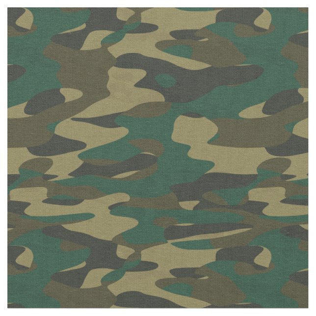 Tela Camuflaje tonos de verde (De cerca)