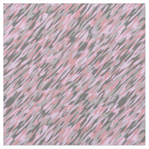 Tela camuflaje verde gris y rosa abstracto
