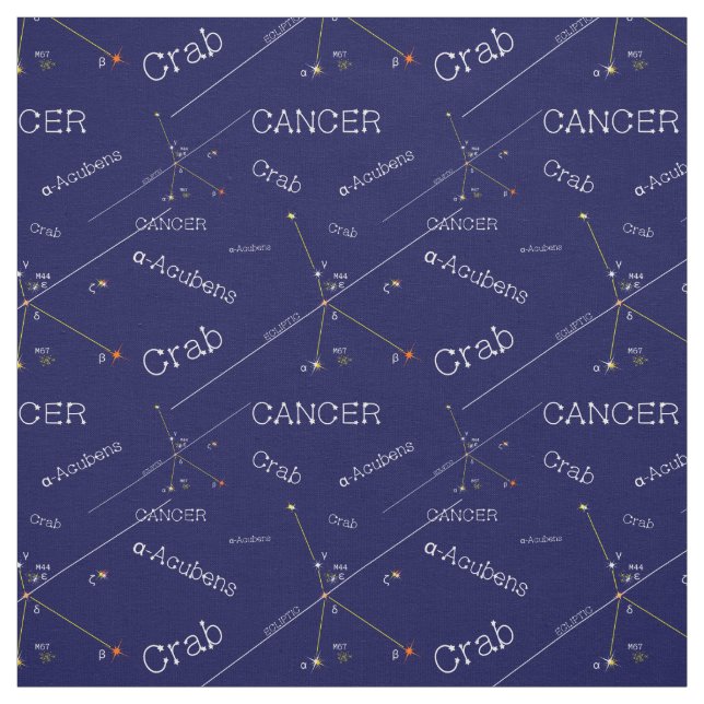 Tela Cáncer de Constelación Zodiaca (Retal)