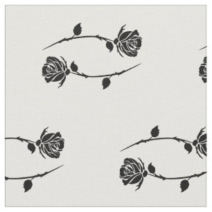 Tela cáncer signo zodiacal astrología floral negro blan