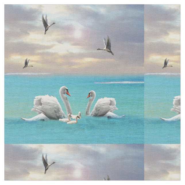 Tela Canción Del Cisne Blanco, (De cerca)