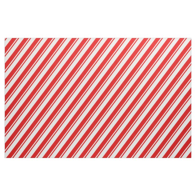 Tela Candía de Peppermint Red White Stripe ("Cuarto gordo" (fat quarter))