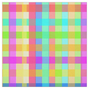 Tela Candy arcoiris Colorful Gingham