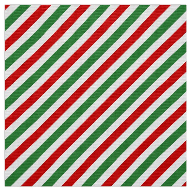 Tela Candy Cane Navidades Strips Red Green (Retal)