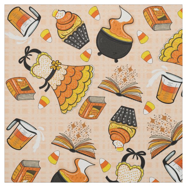 Tela Candy Corn Magic Fabric (Retal)