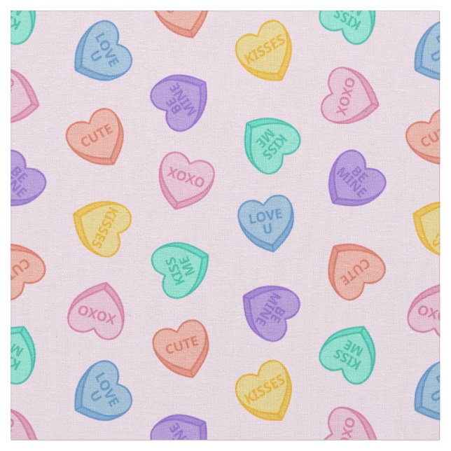 Tela Candy Hearts (De cerca)