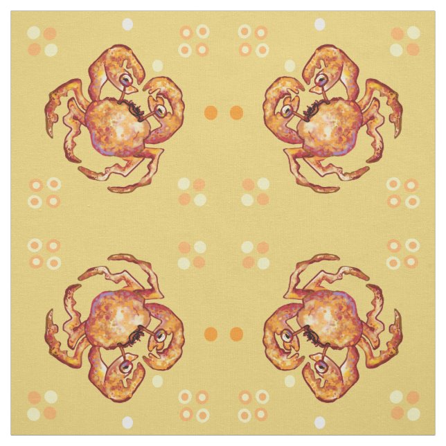 Tela Cangrejos en la playa (Retal)