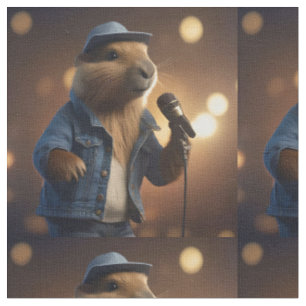 Tela Cantante Country Western de Capybara,