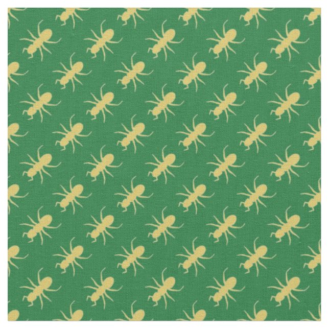 Tela Cánticos de oro en verde (De cerca)