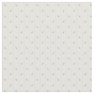 Tela Capullos de rosa rosados con las rayas