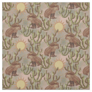Tela Capybara Cowboy Jane - fauna silvestre caprichosa