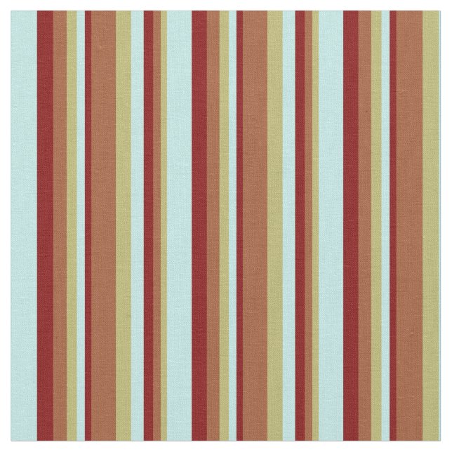 Tela Caqui oscuro, siena, marrón y color turquesa (De cerca)