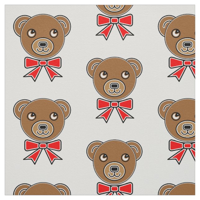 Tela Cara de oso divertida (Retal)