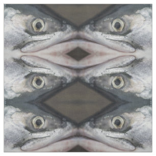 Tela Cara de salmón plateado