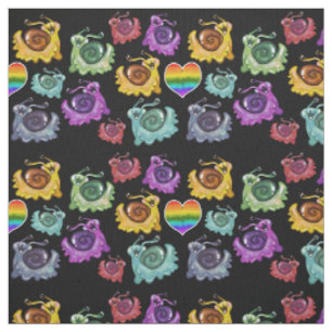 Tela Caracoles arcoiris