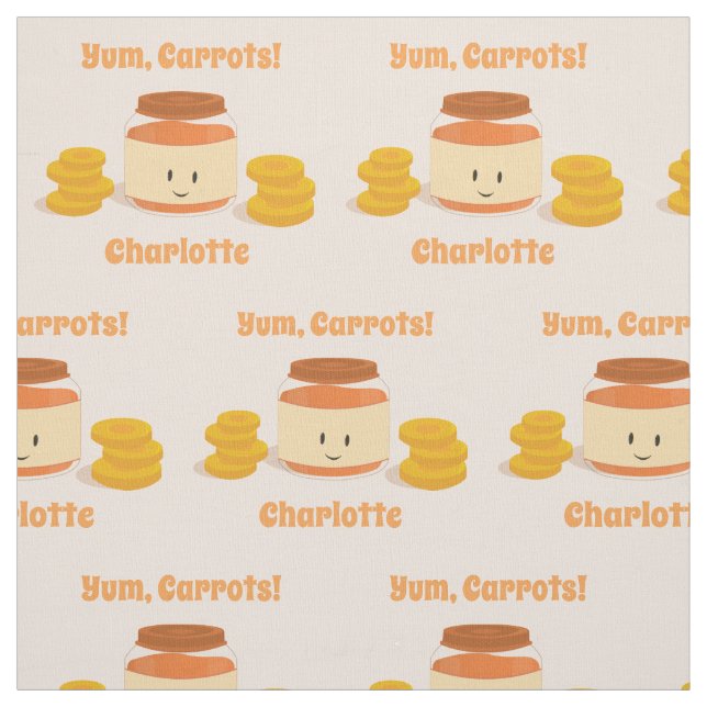 Tela Carácter estrecho de comida para bebé| Tejido (Retal)