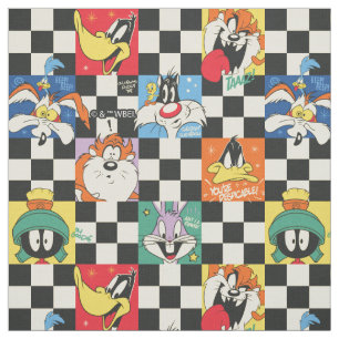 Tela Caracteres LOONEY TUNES™ en negro y blanco