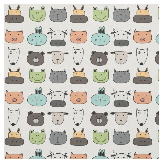 Tela - Caras de Animales (Retal)