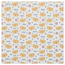 Tela Caras de gato con huesos de pescado tejiendo para 